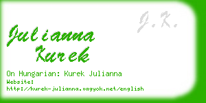 julianna kurek business card